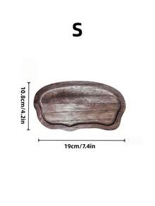 1pc Natural Wood Multipurpose Tray For Cosmetic Lipstick Perfume Bathroom Storage Living Room Dining Table Home Hotel Decor Christmas Gift Idea Must Haves - brown - View 5