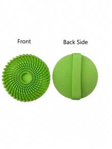 Silicone Body Bath Brush With Hand Strap, Spiral Round Shower Scrubber For Deep Cleansing & Exfoliating, Soft Silicone Body Scrub Brush For Daily Shower Use, Body Wash, Bath Accessories - Multicolor - View 16