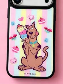 ShellaStory SCOOBY-DOO X SHEIN 時尚高端印花圖案手機保護殼設計，完美兼容 ，可愛時尚且精緻 - 彩色 - 查看 6