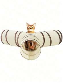 PETSIN Cat Tunnel Toy, Detachable, Foldable And Easy To Store, Integrated Cat Tunnel Toy For Pet Cats To Sleep And Play, 1 Fun Toy For Cats To Enjoy Themselves   For Pet Use Only  (Not For Children Under 3 Yrs) - Multicolor - View 24