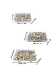 Unique Irregular Rounded Square And Oval Mixed Shapes, Classic Four-Hole Design For Stable Sewing, Premium Solid Resin Material With Fine Polishing, Ideal Replacement Buttons For Wool Coats, Windbreakers And Outerwear Garments. - multicolor - View 4