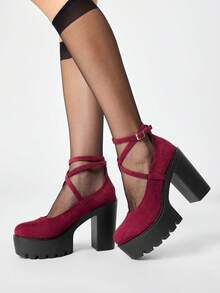 Red suede