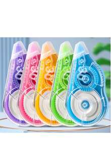 Correction Tape Set, Large Capacity, Affordable, Ideal For Students, Eraser Correction Tape, Correction Tape Specifically For Middle School Exams (Random Colors) - Multicolor - View 3