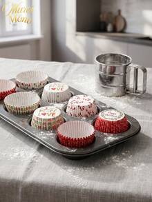 Muroi Mono 100 Cake Cups, Heat-Resistant, Suitable For Holding And Decorating Desserts. It Is Suitable For Family Gatherings, Dessert Shops, Parties, Halloween And Other Festivals To Make Cakes. - Style 1 - View 2