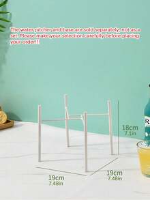 Rack, Lemon Fruit Tea Bucket, Juice Jar, Wine Bottle, Large Capacity, Suitable For Parties, Halloween, Christmas,The Water Pitcher And Base Are Sold Separately, Not As A Set. Please Make Your Selection Carefully Before Placing Your Order!!! - Transparent - View 12