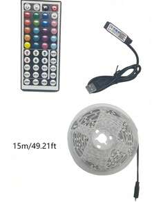 LED Strip Lights,  LED Tape Lights With Remote, Suitable For Bedroom, Room, Home Decor, Party, Holiday - multicolor - View 18