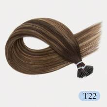 18Inch 50G I Tip Human Hair Extensions 50s/Pack Human Hair Highlight Color 18inch Itip Hair Extension Straight Remy Hair Pre Bonded Hair Extension With Soft And Smooth Texture Easy To Wear For Party & Wedding & Hodaily - Multicolor - View 20