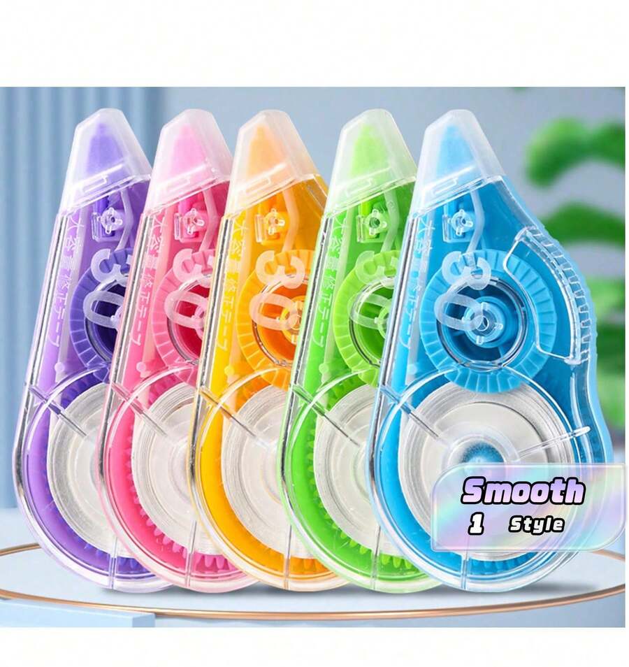 Correction Tape Set, Large Capacity, Affordable, Ideal For Students, Eraser Correction Tape, Correction Tape Specifically For Middle School Exams (Random Colors) - Multicolor - View 1
