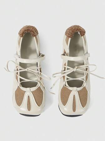 Grunge Punk Ladies Ballet Flats Lace-Up Soft-Sole Loafers Mary Jane Shoes JK Uniform Shoes Platform Heels Back To School Christmas