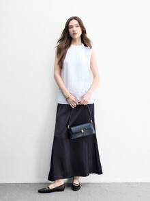 CUCCOO BIZCHIC 女款小方頭平底黑色低鞋幫女鞋，輕便舒適通勤瑪麗珍鞋，適合搭配裙裝 - 黑色1# - 查看 6