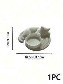 Muroi Mono 1PC/2PCS 3D Printed Cat‑Shaped Candle Holder Tray, Stylish Curved Cat Outline Design, Holds Candles And Small Trinkets For Tabletop Ornament, Home Decor Piece, Fit For Desktop Display And Holiday Gift Giving For Household Decor Lovers - multicolor - View 11