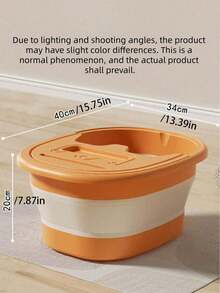 1PC Portable Foldable Deep Tub Foot Soak Basin With Massage Roller Balls Heat Retaining Lightweight Space Saving For Home Travel Fatigue Relief Revitalize Gift For Mom Mother Day - Multicolor - View 11