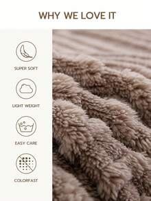 Cirelle Coffee Throw Blanket For Couch, Ultra Soft Plush Jacquard Fleece Blanket With Geometric Arch Pattern, Lightweight Warm Cozy Blanket For Bed, Sofa, Living Room Decor - coffee color - View 4