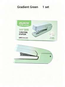 360° Rotating Stapler, Operated Manually, Easy To Use, Suitable For Students And Offices. It Can Hold 20 Sheets Of Paper At A Time. Compatible With 24/6 And 26/6 Staples, Can Staple At The Center Seam, And Can Bind 20 Sheets Of Paper - Multicolor - View 16