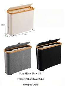 1Piece Laundry Hamper Bedroom Bathroom Clothes Storage Organizer High Quality Trending Now - Multicolor - View 2