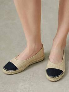 Styleloop Ladies, Straw Rope, Flat Shoes. Fall Shoes - Brown - View 9
