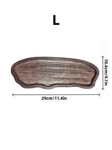 1pc Natural Wood Multipurpose Tray For Cosmetic Lipstick Perfume Bathroom Storage Living Room Dining Table Home Hotel Decor Christmas Gift Idea Must Haves - brown - View 6