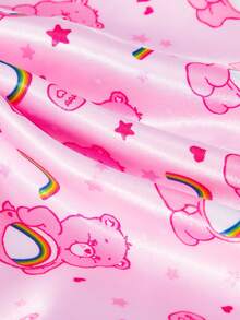 SHEIN X Care Bears 女款連體髮帽頭巾帽 - 粉色 - 查看 8
