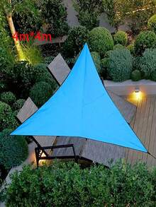 1PC Foldable Waterproof Triangle Sun Shade Sail, Suitable For Outdoor Activities, Backyard Canopy, Camping Tent, Etc. Sun Shade Cloth, Sun Sail, Triangular Waterproof Sun Shade Sail, Applicable For Yard, Patio, Deck, Gazebo And Other Outdoor Spaces. - multicolor - View 17