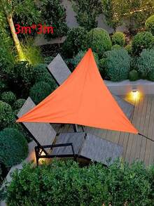 1PC Foldable Waterproof Triangle Sun Shade Sail, Suitable For Outdoor Activities, Backyard Canopy, Camping Tent, Etc. Sun Shade Cloth, Sun Sail, Triangular Waterproof Sun Shade Sail, Applicable For Yard, Patio, Deck, Gazebo And Other Outdoor Spaces. - multicolor - View 16