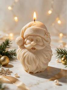 Christmas Santa Claus Candle Mold Father Christmas Silicone Mold Kriss Kringle DIY Form Concrete Resin Casting Mold Home Decor - various - View 7