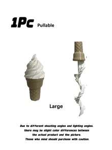 3D Printed Realistic Ice Cream Cone Retractable Sword Funny Novelty Prank Toy - Multicolor - View 9
