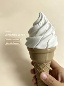 3D Printed Realistic Ice Cream Cone Retractable Sword Funny Novelty Prank Toy - Multicolor - View 7