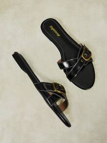 Styleloop Ladies Slippers, Holiday Style, Fresh, Casual And Comfortable Beach Sandals - Black 7 - View 5