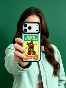 ShellaStory SCOOBY-DOO X SHEIN 時尚高端印花圖案手機保護殼，完美兼容 ，可愛時尚且精緻 - 彩色 - 查看 5