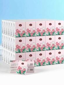 40Packs Mini Travel Size Soft Paper Facial Tissues, Portable Pocket Napkins For Students, Travel, Office, And Everyday Use. - Color - View 7
