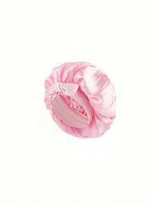 Luxury Satin Embroidered Bow Sleep Cap For Women - Adjustable Silk Nighttime Hair Accessory, Headband-Style Home Sleep Aid Hat Hair Bonnet Hair Drying Towel Wrap - Multicolor - View 20