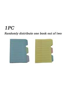 1 Pack Of Self-Adhesive Office Supply Dividers, Featuring Brightly Colored Sticky Notes And School Notebook Index Tabs, Suitable For Students And Adults As Study Supplies (Colors Are Random) - Multicolor - View 3