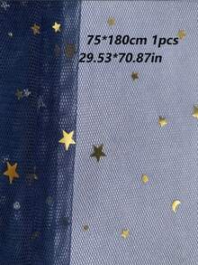 1pc/5pcs Navy Blue Shiny Mesh Table Runner, Solid Color Tabletop Cover For Birthday, Wedding & Banquet Decor - Dark Blue - View 11