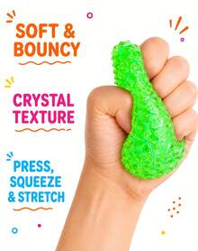 Hape 1pc Purple Diamond Texture Squishy Stress Relief Ball, 6cm Spiky Orb Squeeze Ball With TPR Shell, Maltose & Sequin Filling, Slow Rebound Hand Pressure Release Portable Desk Accessory - Multicolor - View 9