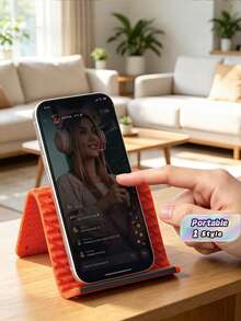 1/3/5Pcs New Foldable Stand With Built-In Aluminum Alloy Plate And Silicone Pad, Flexible Bendable Support. Multi-Purpose Holder Compatible With Phones, Tablets And Laptops. - Multicolor - View 1