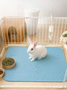 1 Pc Breathable Waterproof Reusable Small Pet Pee Pad, Embossed Cage Mat For Hamster Sleeping & Nesting, Washable Indoor Kennel Rest Accessory For Rabbits & Hamsters - View 6