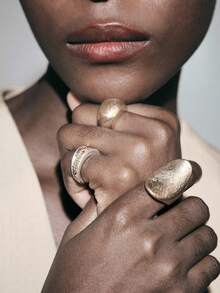 Noxbound Premium Design Retro Ring Combination - Silver - View 5