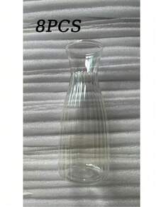 1/2/5/8/10件組 塑料條紋透明花瓶 組合花藝手工花瓶 適用於各種花束裝飾展示 節慶與居家裝飾 適合桌面裝飾、婚禮、居家、聖誕、晚餐派對 - 無色 - 查看 15