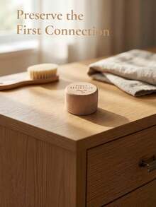 1PC Compact Natural Wood Baby First Hair Keepsake Box Portable Memory Holder For Newborn Parents Gift With Minimalist Design - multicolor - View 4