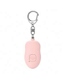 Teckwe 1 Piece 130dB Rechargeable Portable Keychain LED Light Personal Security 130mAh Alarm Loud Emergency Siren For Women Elderly Outdoor Self Defense Protection. - Multicolor - View 7