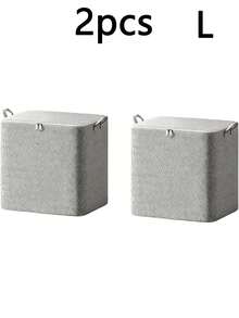 1PC/2PCS Modern Fabric Storage Box-Large Capacity, Durable, Waterproof, Foldable, Ideal For Storing Clothes, Bedding, Toys, Home And Automotive Supplies, Bed Storage Box With Cover, Classic Style Durable Fabric Storage Box, Bed Storage Box - Multicolor - View 7
