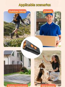 Teckwe 1 Piece Rechargeable Dual Head Ultrasonic Portable Anti Barking Dog Repeller Stop Bark Device For Outdoor Indoor Pet Dog Training Behavior Control. - Multicolor - View 7