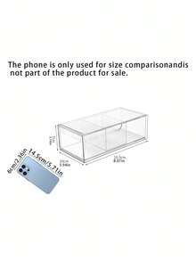 Transparent Acrylic Cosmetic Drawer-Style Storage Box - Space-Saving Stand - Suitable For Bathroom Countertops, Ideal For Organizing Skincare And Small Toiletries. A Great Choice For Daily Use In Homes, Dormitories, Or Apartments. - View 3