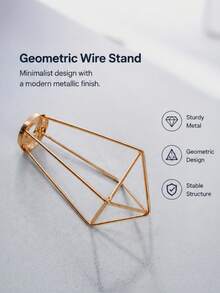 Golden Geometric Metal Sphere Ornament, Abstract Spherical Desktop Sculpture Decor, Luxury Tabletop Statue For Wedding Festival Home Living Room Bedroom Office Decoration Gift - 1PC - View 8