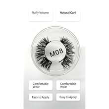 1 Set Of 4pcs Magnetic Eyeliner And Magnetic Eyelashes Kit - Natural Look Reusable , Enhance And Lengthen Lashes, (If You Don't Know How To Wear, Please Open The Attached Video.) 3D Curly And Fluffy No Glue Comfortable Wear, With Strong Magnets - Multicolor - View 11