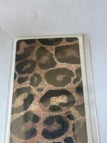 1pc Simulated Leopard Print Credit Card Sticker, High-End Texture DIY Sticker, The Same Style As Beauty Bloggers, A Must-Have For Social Media Leopard Print Enthusiasts, Perfect For Decorating Transit Cards, Campus Cards, And Credit Cards - Multicolor - View 9