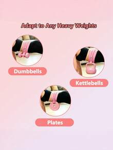 Hip Thrust Belt For Dumbbells, Wide Padded Support For Home Workouts, Adjustable Strap For Squats And Glute Bridges, Pink Training Belt For Fitness Enthusiasts And Gym Trainers - multicolor - View 2