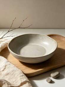 1 PC Handmade Ceramic Salad Bowl, Soup Bowl, High-Quality Durable Restaurant-Grade Tableware, Suitable For Appetizers, Pasta, Desserts, Exquisite Holiday Gift, Appetizer Plate, Holiday Table Setting, Artistic Tableware. - View 10