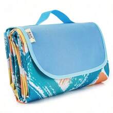 600D Oxford Fabric,Friendly Thick PVC Waterproof Coating Blocks Ground Moisture,Wear-Resistant & Sturdy.Multi-Style Portable Picnic Mat,Pocket Sandproof Ground Cloth For Beach & Camping,Ultra-Light Compact Large Picnic Blanket With Storage Pocket - Multicolor - View 30