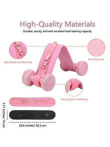 Hip Thrust Belt For Dumbbells, Wide Padded Support For Home Workouts, Adjustable Strap For Squats And Glute Bridges, Pink Training Belt For Fitness Enthusiasts And Gym Trainers - multicolor - View 6
